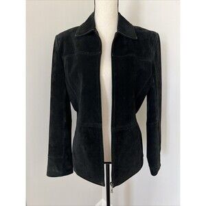 Nordstrom Bernardo Black Suede Leather Jacket Small